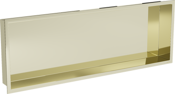 Mexen X-Wall-R półka wnękowa z kołnierzem 90 x 30 cm, złota - 1950903010