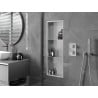 Mexen X-Wall-R półka wnękowa z kołnierzem i półką 90 x 30 cm, inox - 1910903010S