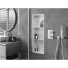 Mexen X-Wall-R estante empotrado con brida y repisa 90 x 30 cm, blanco - 1920903010S
