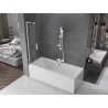Mexen Velar L vannisein kolmekihiline 2-osaline, lükand 75 x 150 cm, läbipaistev, valge - 896-075-003-01-20