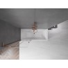 Mexen Velar L kaheseinaline vanni ekraan, 2-osaline lükanduks, 75 x 150 cm, läbipaistev, roosa kuld - 896-075-003-01-60