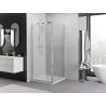 Mexen Exo-S liukuva suihkukaappi 120 x 120 cm, kirkas, kromi - 8151-120-120-01-00