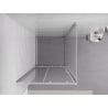 Mexen Exo-S liukuva suihkukaappi 120 x 120 cm, kirkas, kromi - 8151-120-120-01-00