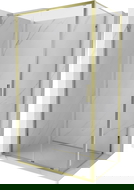 Mexen Exo skjutduschkabin 190 x 80 cm, transparent, guld - 8151-190-080-50-00