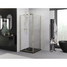 Mexen Exo-S cabine de duche deslizante 110 x 110 cm, transparente, dourada - 8151-110-110-50-00