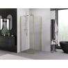 Mexen Exo sliding shower cabin 110 x 110 cm, transparent, gold - 8151-110-110-50-00