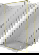 Mexen Exo Schiebetür-Duschkabine 160 x 110 cm, transparent, gold - 8151-160-110-50-00