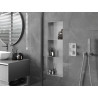 Mexen X-Wall-NR estante empotrado sin reborde con estante 90 x 30 cm, inox - 1911903010S