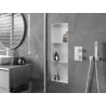 Mexen X-Wall-NR inbouwplank zonder flens met plank 90 x 30 cm, wit - 1921903010S