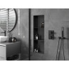 Mexen X-Wall-NR Einbau-Regal ohne Blende mit Regalboden 90 x 30 cm, schwarz - 1971903010S