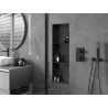 Mexen X-Wall-NR mensola a nicchia senza flangia con ripiano 90 x 30 cm, nera - 1971903010S