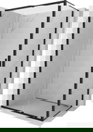 Mexen Exo schuifbare douchecabine 170 x 70 cm, transparant, zwart - 8151-170-070-70-00