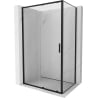 Mexen Exo cabine de douche coulissante 115 x 120 cm, transparent, noir - 8151-115-120-70-00