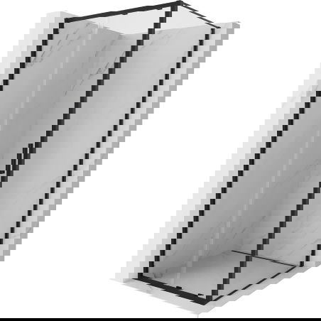 Mexen Exo cabine de duche deslizante 120 x 120 cm, transparente, preta - 8151-120-120-70-00