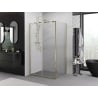 Mexen Exo cabine de douche pivotante 110 x 95 cm, transparent, dorée - 8182-110-095-50-00