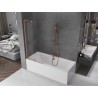 Mexen Velar L 2-panel slide bath screen 85 x 150 cm, transparent, brushed copper - 896-085-003-01-65