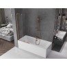 Mexen Velar L 2-panel slide bath screen 85 x 150 cm, transparent, brushed copper - 896-085-003-01-65