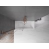 Mexen Velar L vannitoasein 2-leheline lükanduks 85 x 150 cm, läbipaistev, roosa kuld - 896-085-003-01-60