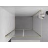 Mexen Exo cabine de douche pivotante 120 x 110 cm, transparente, or - 8182-120-110-50-00