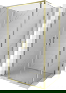 Mexen Exo Schwenkbare Duschkabine 120 x 110 cm, transparent, Gold - 8182-120-110-50-00