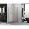 Mexen Exo-BR Duo duschkabin öppningsbar 110 x 110 cm, transparent, guld - 8182-110-110-50-00