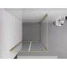 Mexen Exo-BR Duo cabina doccia a battente 110 x 110 cm, trasparente, oro - 8182-110-110-50-00