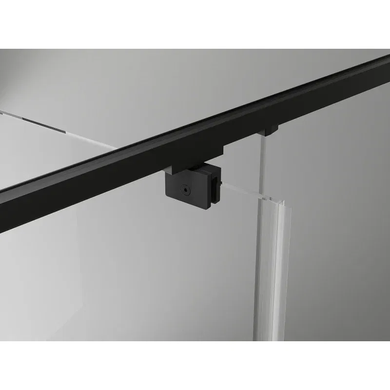 Mexen Exo Schwenkbare Duschkabine 100 x 110 cm, transparent, schwarz - 8182-100-110-70-00