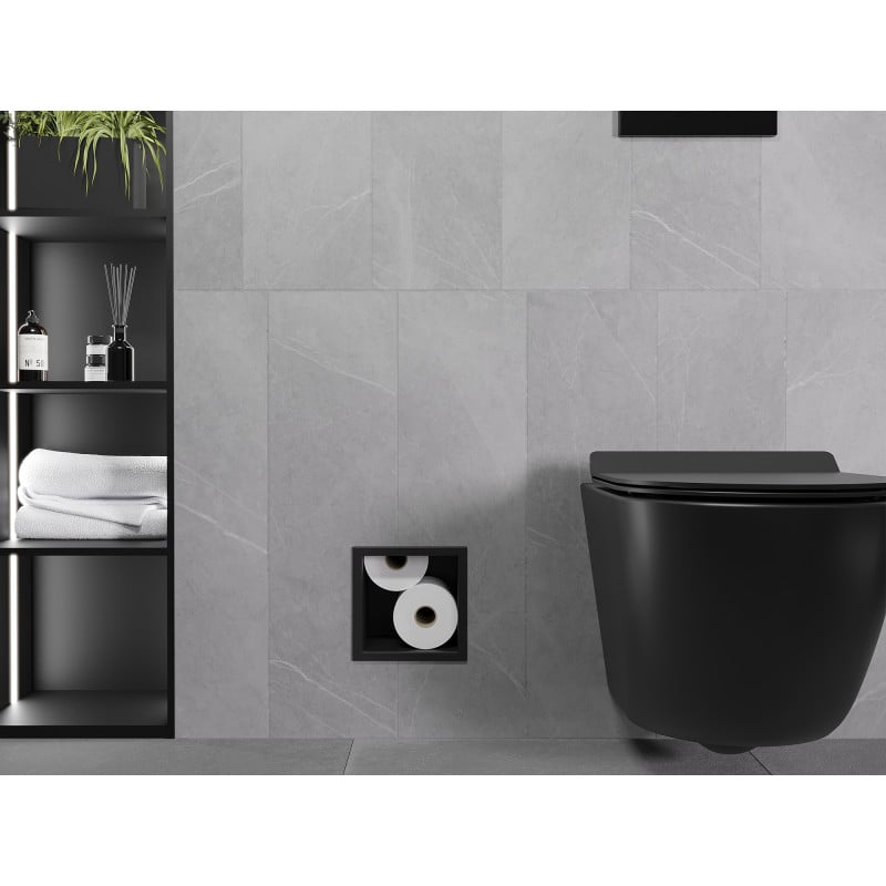 Mexen X-Wall-B distributeur de papier toilette, noir - 1975