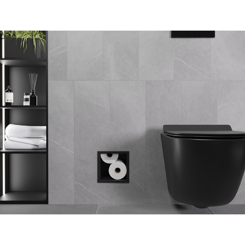 Mexen X-Wall-B porte-papier toilette, noir - 1975