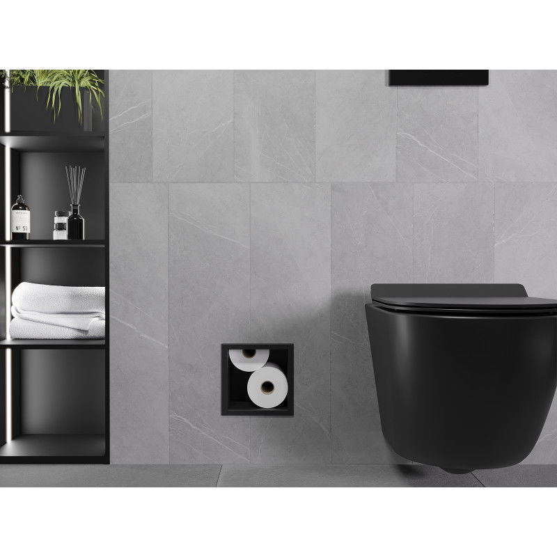 Mexen X-Wall-B toalettpappershållare, svart - 1975