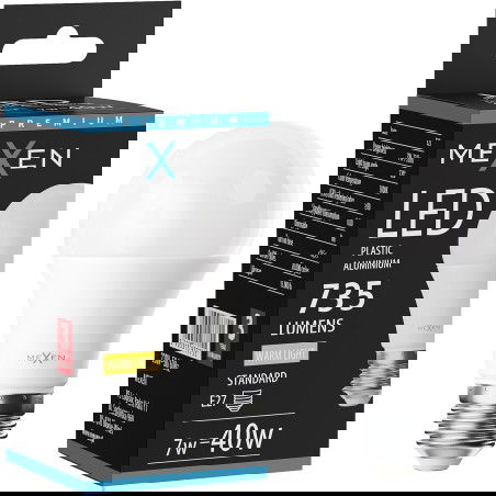 Mexen Nova LED-Liichtjoer E27, A60, 7W, Warm - 3000K, 735 lm - L100-E27-0730-01