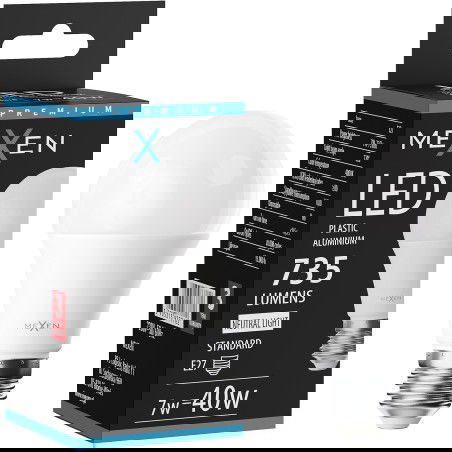 Mexen Nova LED-lampa E27, A60, 7W, Neutral - 4000K, 735 lm - L100-E27-0740-01