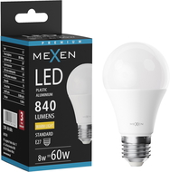 Mexen Nova LED spuldze E27, A60, 8W, Silta - 3000K, 840 lm - L100-E27-0830-01