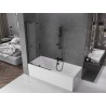 Mexen Velar L vannitoaseinal kasettuks 2-osaline 100 x 150 cm, läbipaistev, must - 896-100-003-01-70