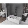 Mexen Velar L vannitoaseinal kasettuks 2-osaline 100 x 150 cm, läbipaistev, must - 896-100-003-01-70