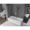 Mexen Velar L vannitoa ruloo 2-osaline, 120 x 150 cm, läbipaistev, kroom - 896-120-003-01-01
