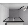 Mexen Exo-BR Duo cabine de douche pivotante 90 x 120 cm, transparente, noire - 8182-090-120-70-00