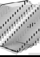 Mexen Exo Schwenkbare Duschkabine 120 x 85 cm, transparent, schwarz - 8182-120-085-70-00