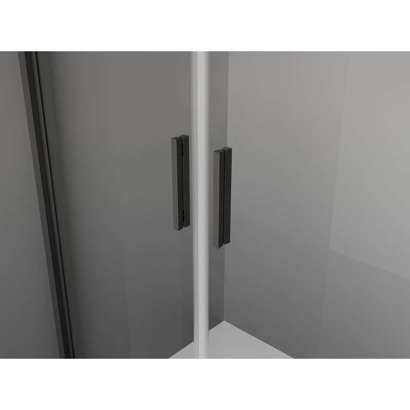 Mexen Exo pivot shower cabin 120 x 90 cm, transparent, black - 8182-120-090-70-00