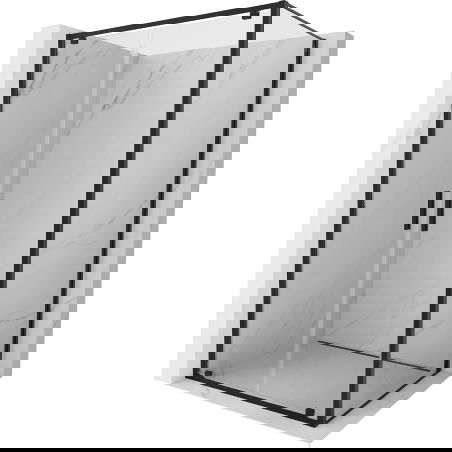 Mexen Exo Duschkabinn mat Dier 120 x 90 cm, transparent, schwaarz - 8182-120-090-70-00