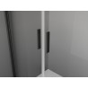 Mexen Exo-BR Duo duschkabin med gångjärn 120 x 95 cm, transparent, svart - 8182-120-095-70-00