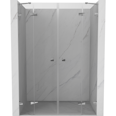Mexen Lunar Duo drzwi prysznicowe uchylne 150 cm, transparent, chrom - 834D-150-000-01-00