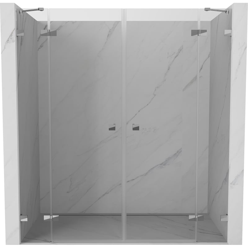 Mexen Lunar Duo ukseava dušiuks 190 cm, läbipaistev, kroom - 834D-190-000-01-00