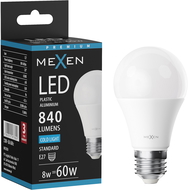 Mexen Nova Lampadina LED E27, A60, 8W, Fredda - 6500K, 840 lm - L100-E27-0865-01