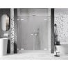Mexen Lunar Duo 180 cm Swing Shower Doors, Transparent, White - 834D-180-000-20-00