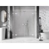 Mexen Lunar Duo hinged shower doors 200 cm, transparent, white - 834D-200-000-20-00