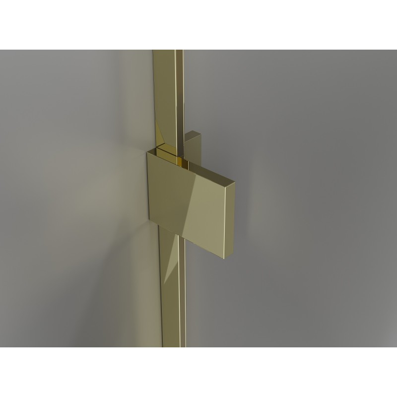 Mexen Lunar Duo openslaande douchedeuren 190 cm, transparant, goud - 834D-190-000-50-00