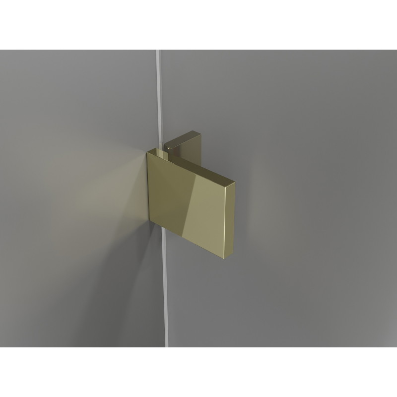 Mexen Lunar Duo Swing Shower Doors 190 cm, Transparent, Gold - 834D-190-000-50-00