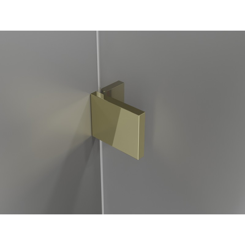 Mexen Lunar Duo Duschpendeltüren 200 cm, transparent, gold - 834D-200-000-50-00