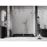 Mexen Lunar Double porte de douche pivotante 200 cm, transparent, doré - 834D-200-000-50-00